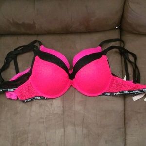 Pink bras
